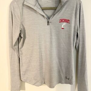Women’s Under Armour Gray University of Cincinnati Pullover